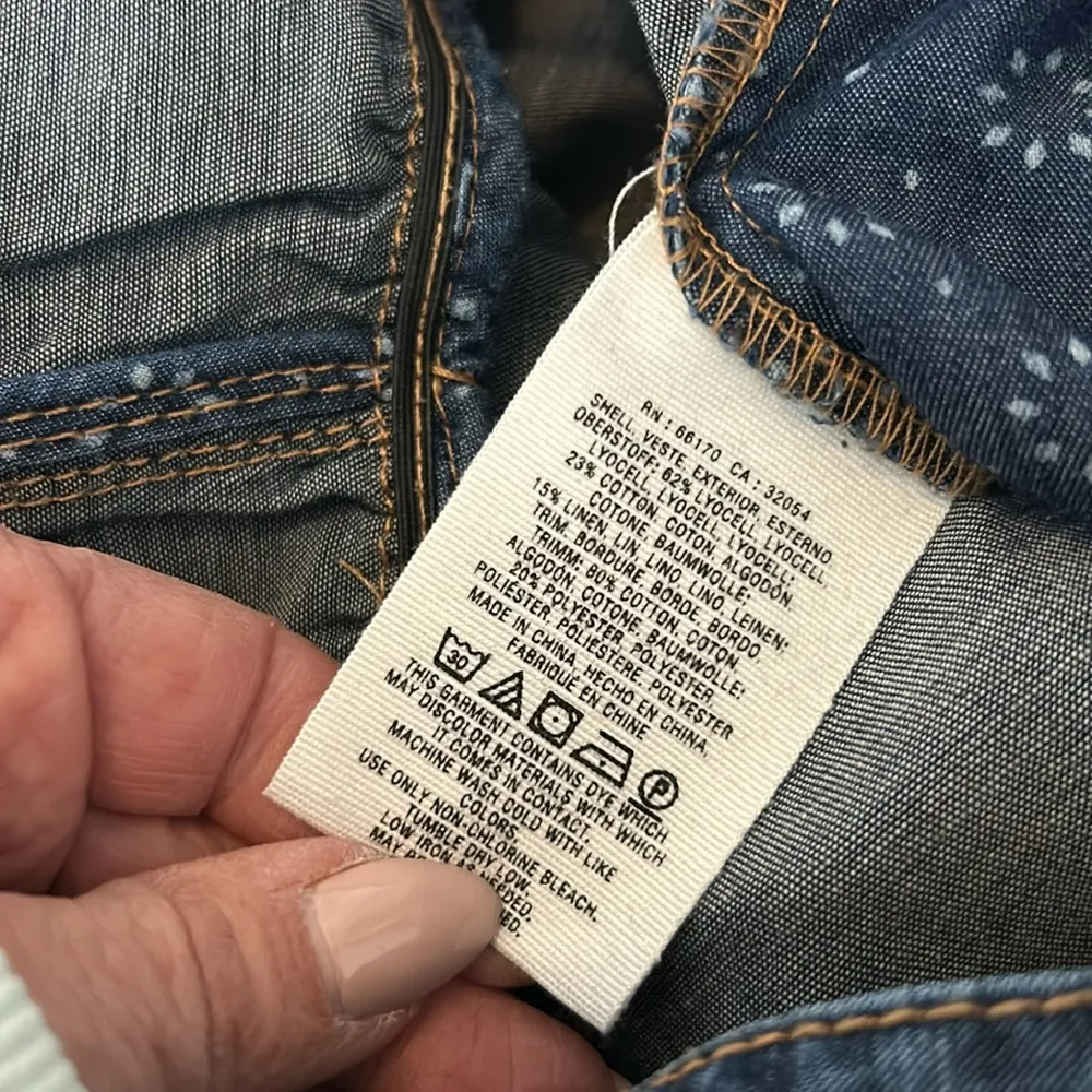 Pilcro & The Letterpress Belted Denim Surplice Romper - Image 8