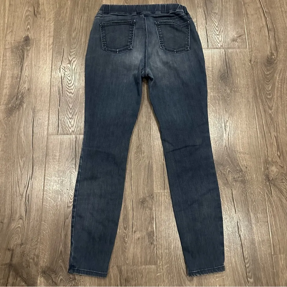 EILEEN FISHER Size XS Pull On Organic Cotton Jeans Skinny Medium Wash Elastic - Image 8