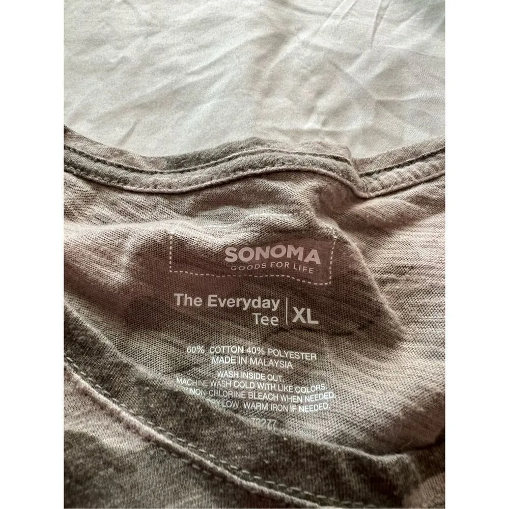 Sonoma The Everyday Tee Camo Long Sleeve Top Woman’s Size XL - Image 6