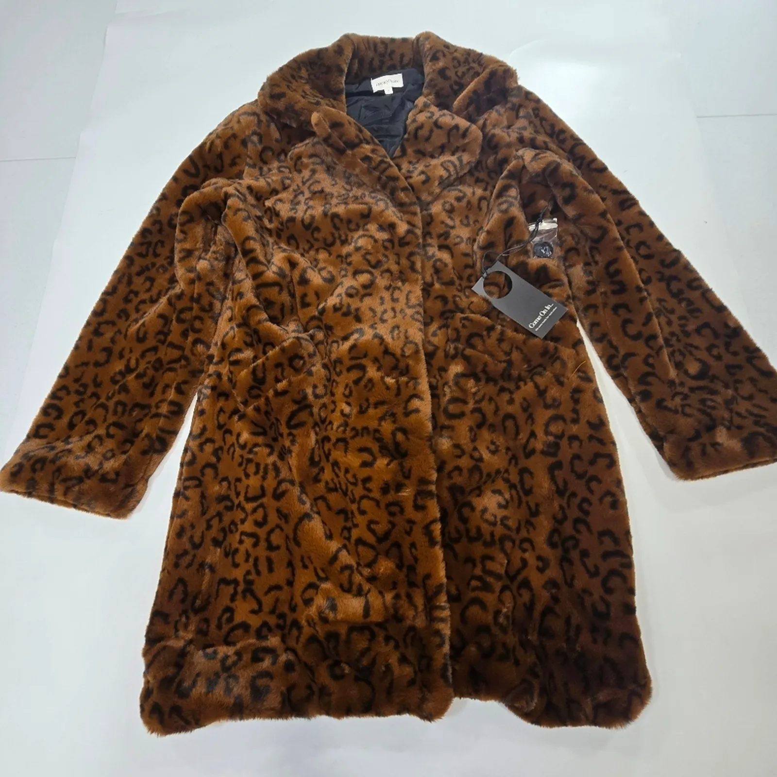 Privacy Please Addison Coat in Leopard Small - Image 3