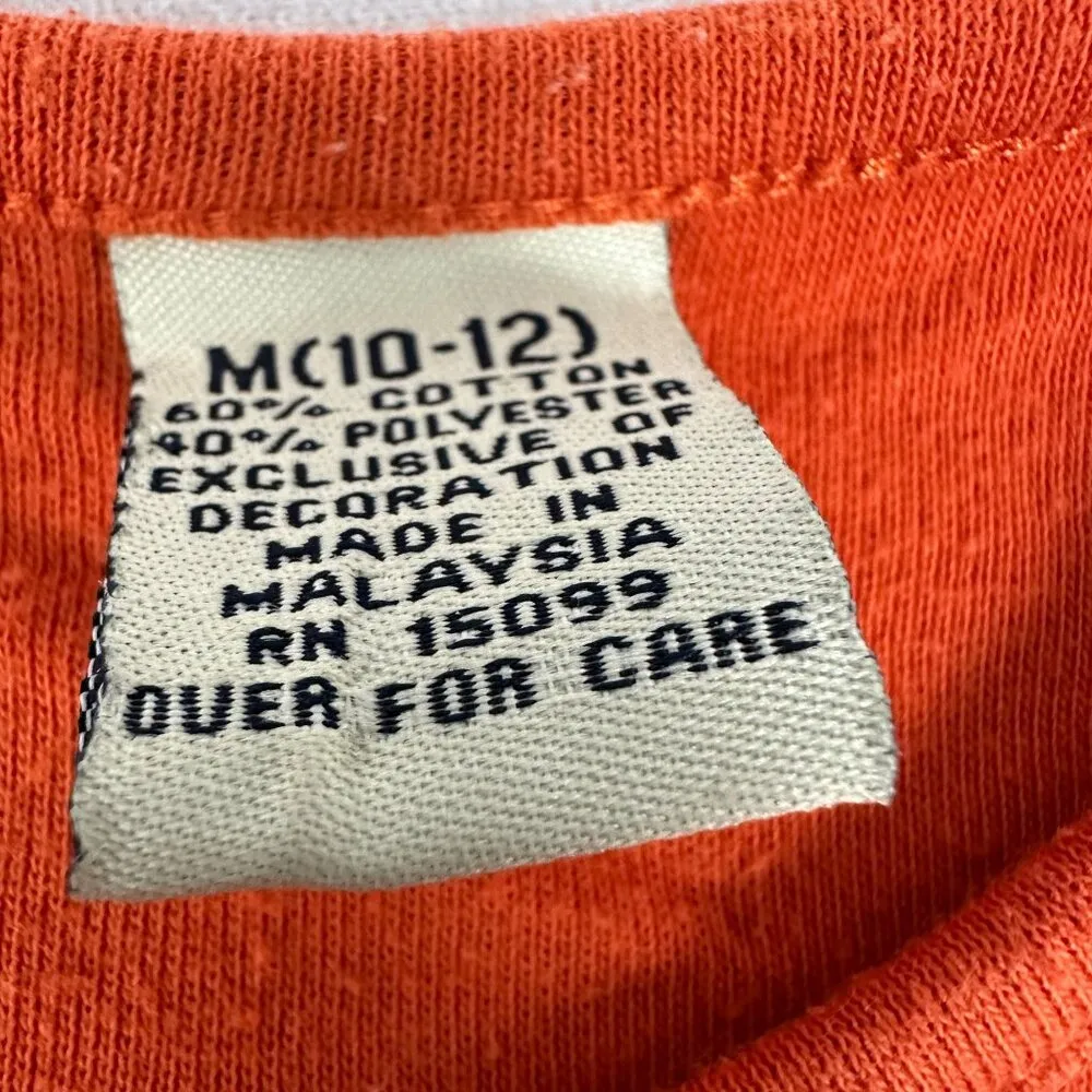 Classic Elements Womens Autumn Leaf Embroidered Top Size M Orange - Image 5