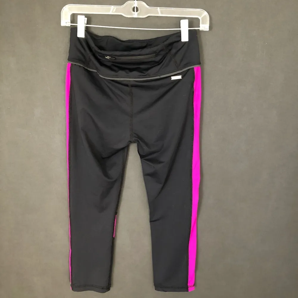 Alala crop yoga pant pink and black Sz small - Image 3