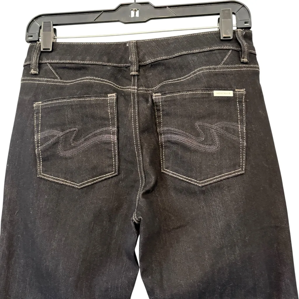 NWT, White House Black Market The Original Black Bootcut Blanc Denim, Sz 2 Short - Image 11