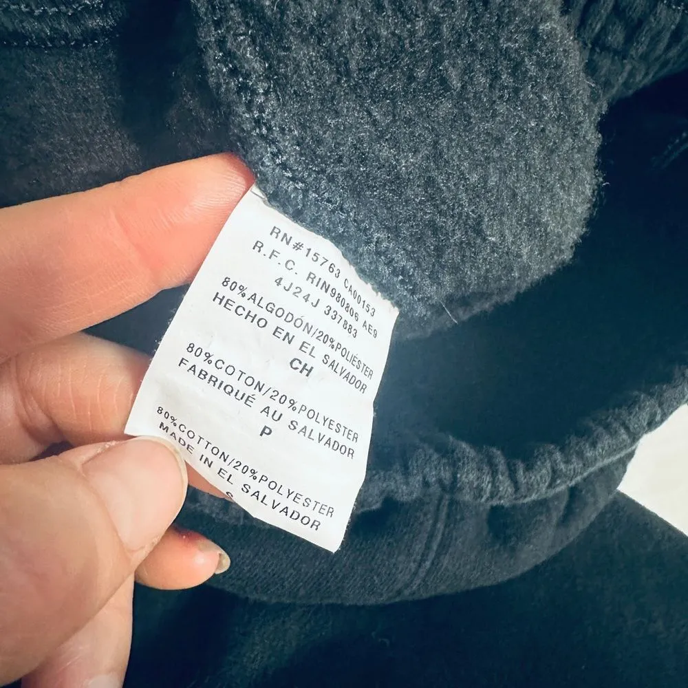 Hanes Basic Black Jogger Cotton Blend Sweatpants with Pockets - Image 6