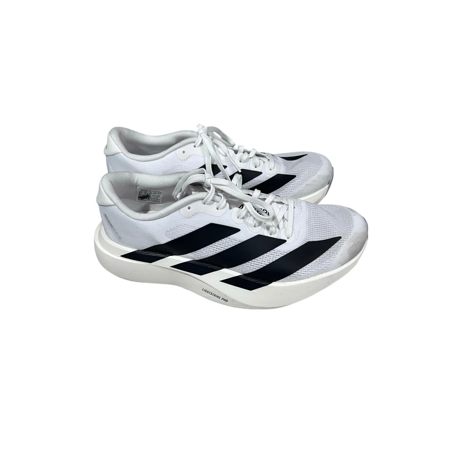 Adidas Adizero Adios Pro 3 Women’s 6.5 White Black Carbon Plate Running Shoes - Image 9