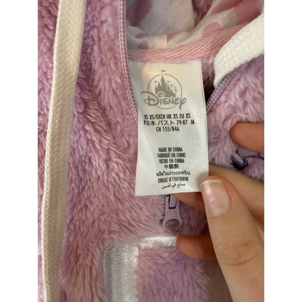 Disney Parks fluffy pink dream minnie sweatshirt hoodie size M - Image 3