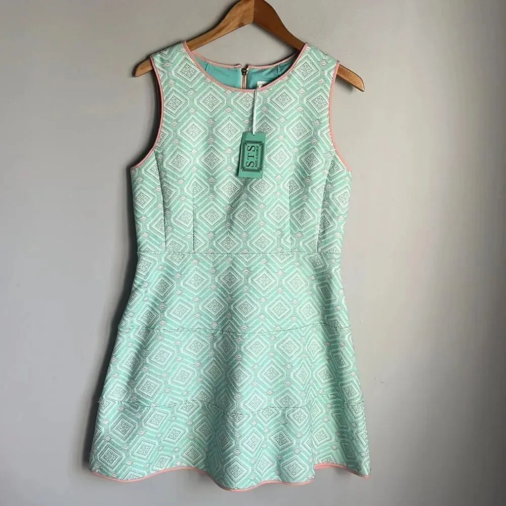 NEW Sail to sable Cabbage Jacquard Flair Dress - Image 2