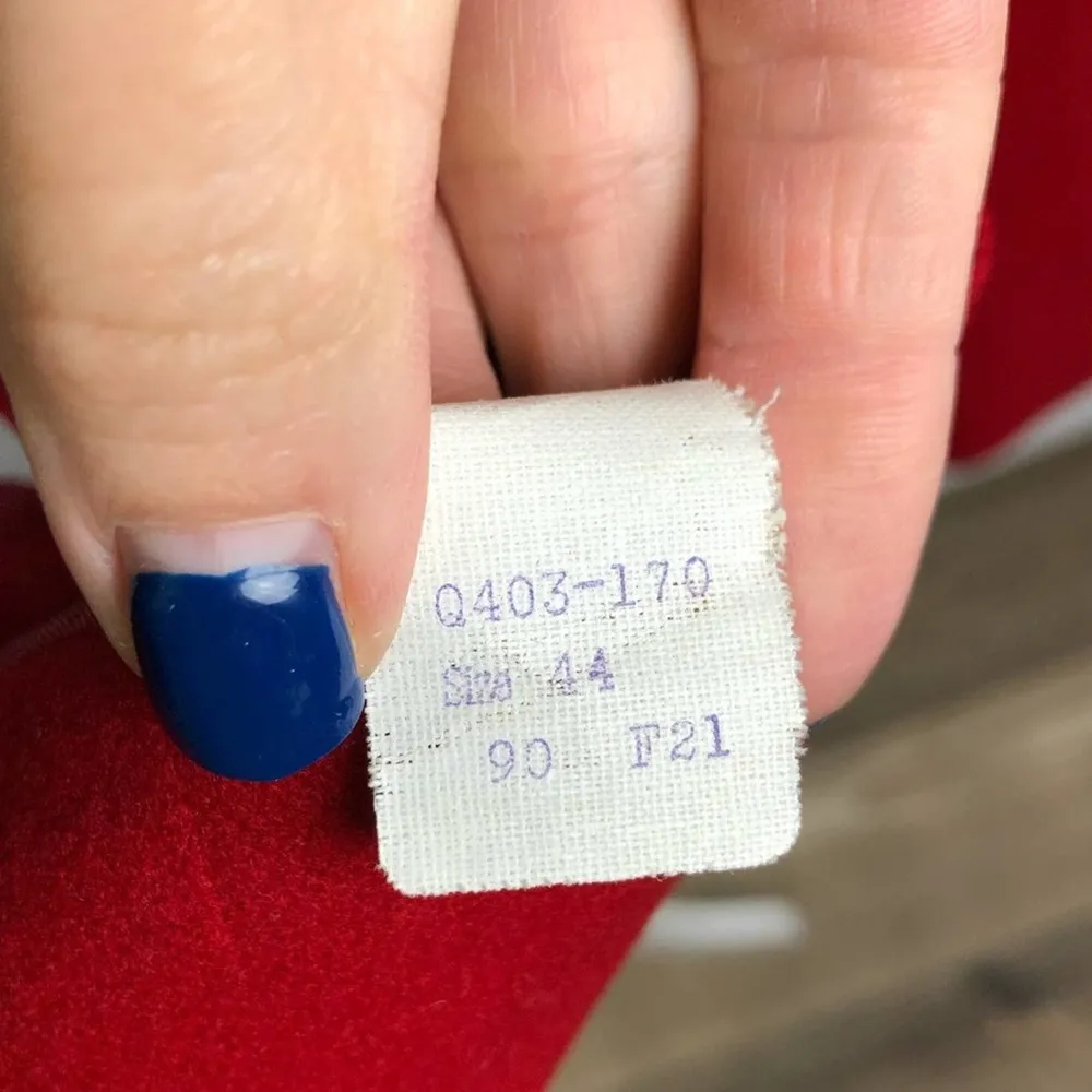 VTG Pendleton Red 100% Virgin Wool Blazer Button - Image 13