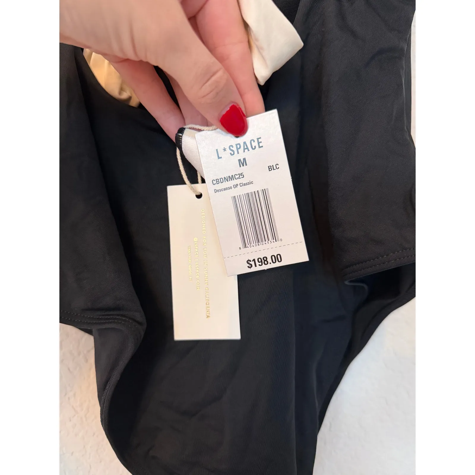 NWT L. Space Descanso One Piece Swimsuit Black Size M - Image 7