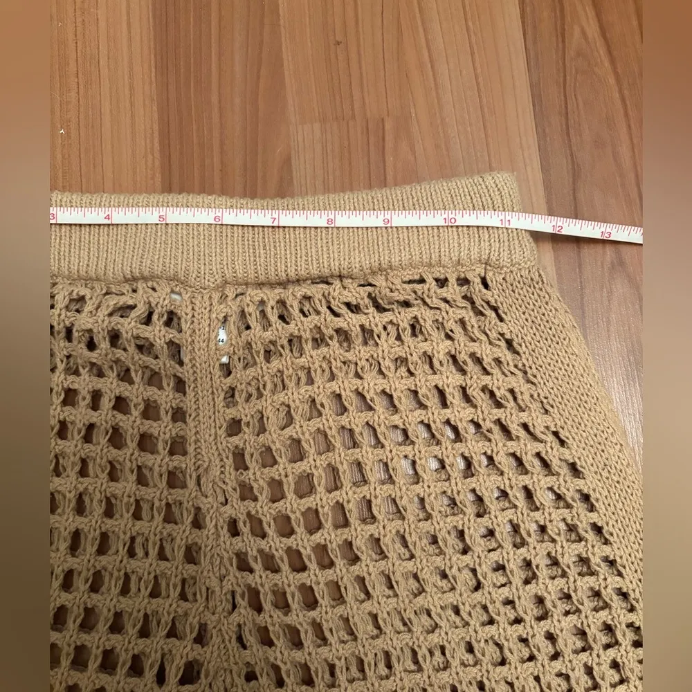 12th tribe Aidi beige crochet pants size small - Image 7