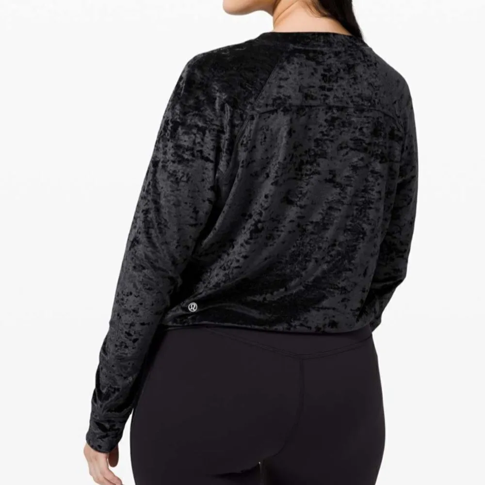 Lululemon Warm Down Crew *Crushed Velvet
Black - Image 3