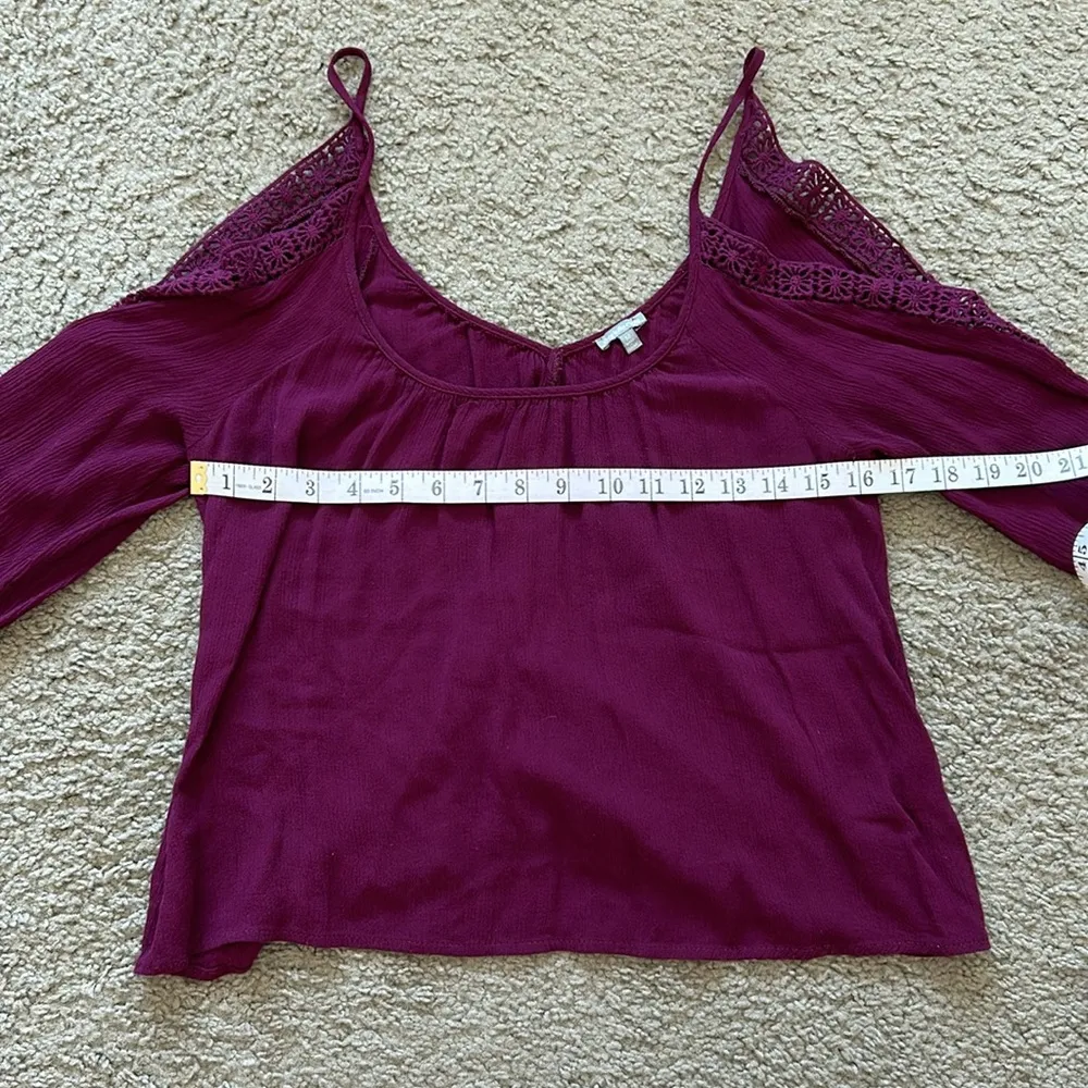 Purple Off shoulder Top, Medium - Image 8