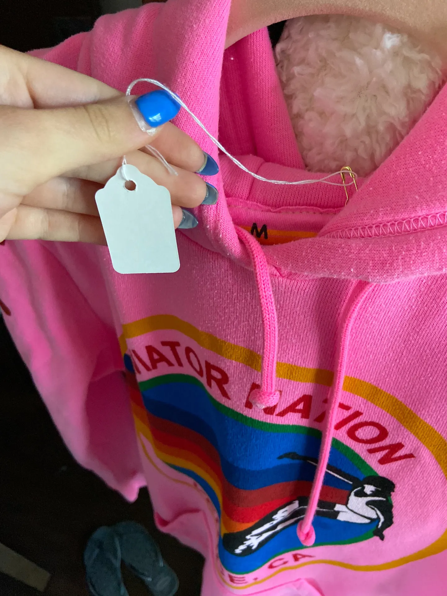 Aviator Nation PINK  HOODIE - Image 5