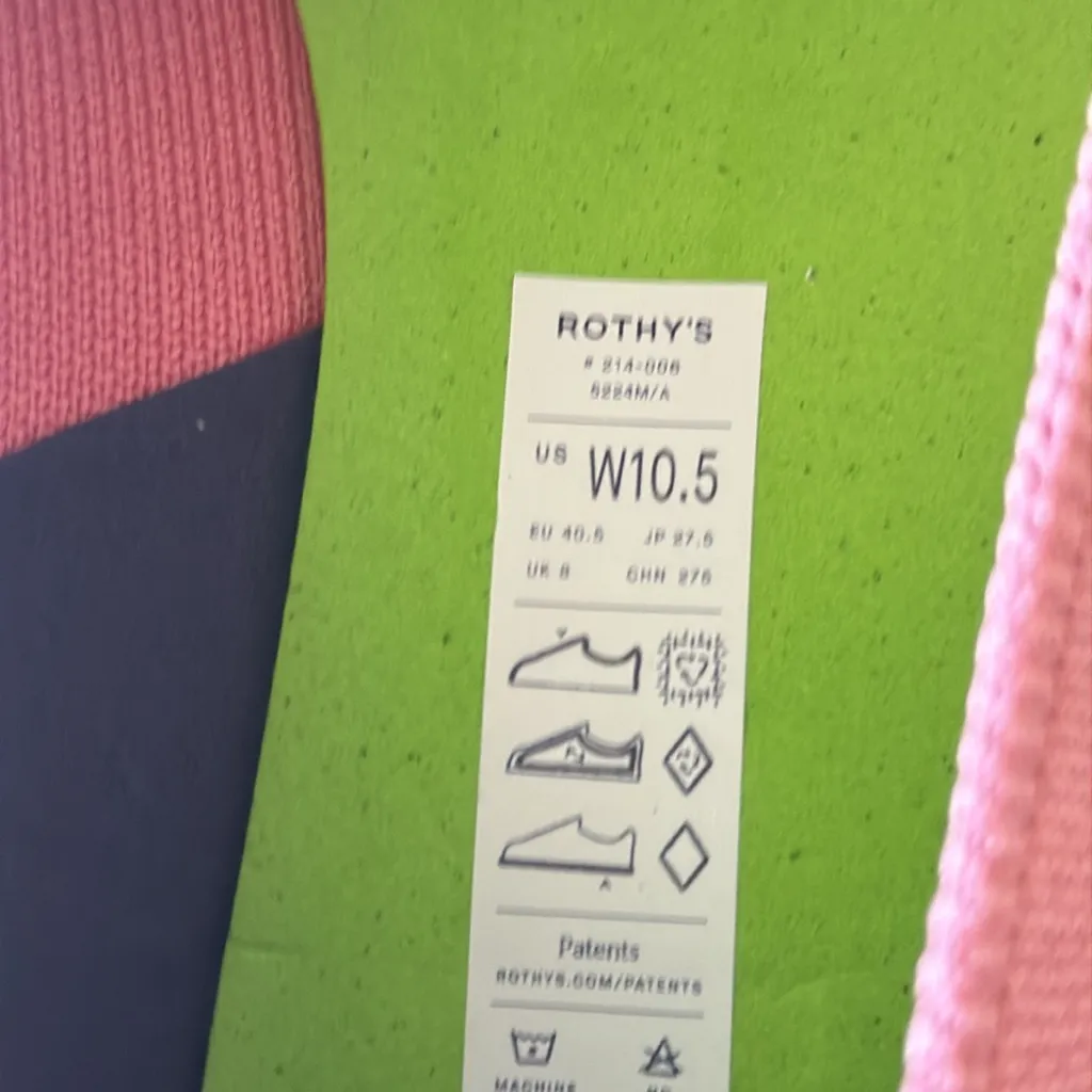 NEW Rothy's The High Point Shoes Tulip Pink Washable - Image 8