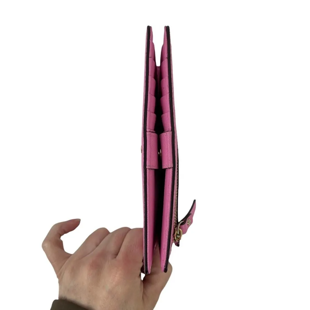 Kate Spade Womens Cameron Street Stacy Bifold Leather Wallet in Pink - Image 15