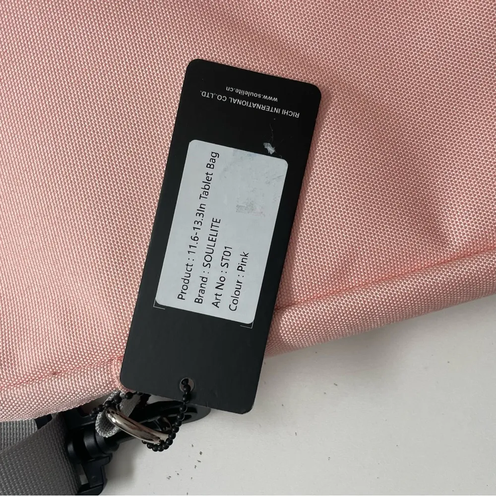 Soulelite Bag Crossbody Labtop Tablet Organization Lightweight Travel Pink Gray - Image 13
