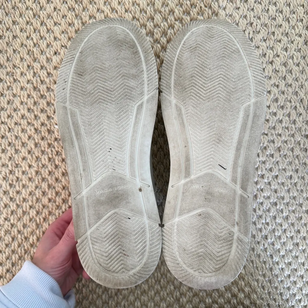 Vagabond Judy White Leather Platform Lace-Up Sneakers Size 8 US / 38 EU - Image 10