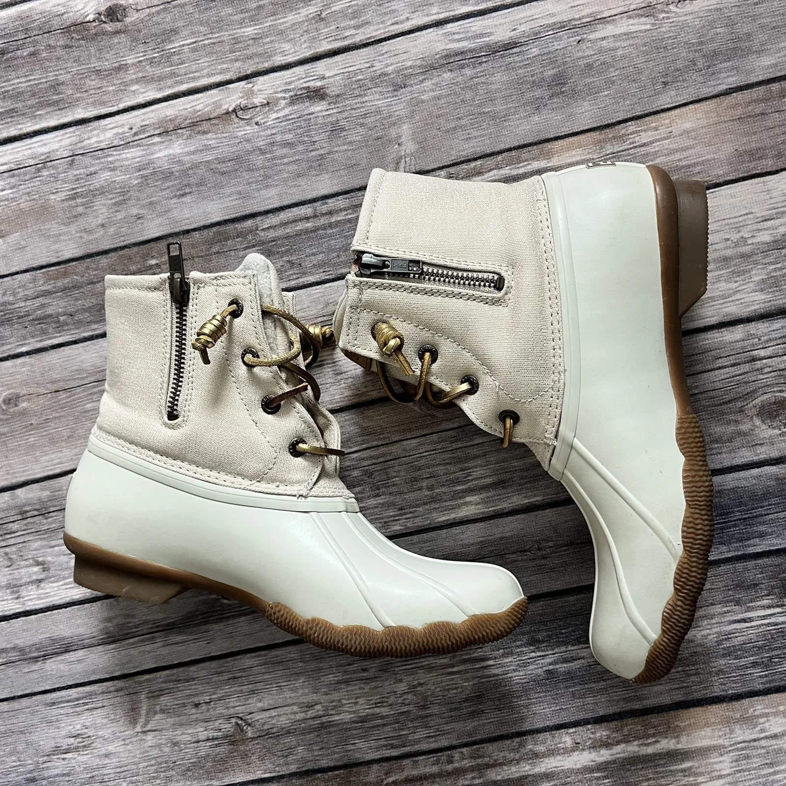 Sperry Saltwater Duck Boot Women US 7.5 EU 38 Top Sider Rubber Waterproof Rain - Image 2