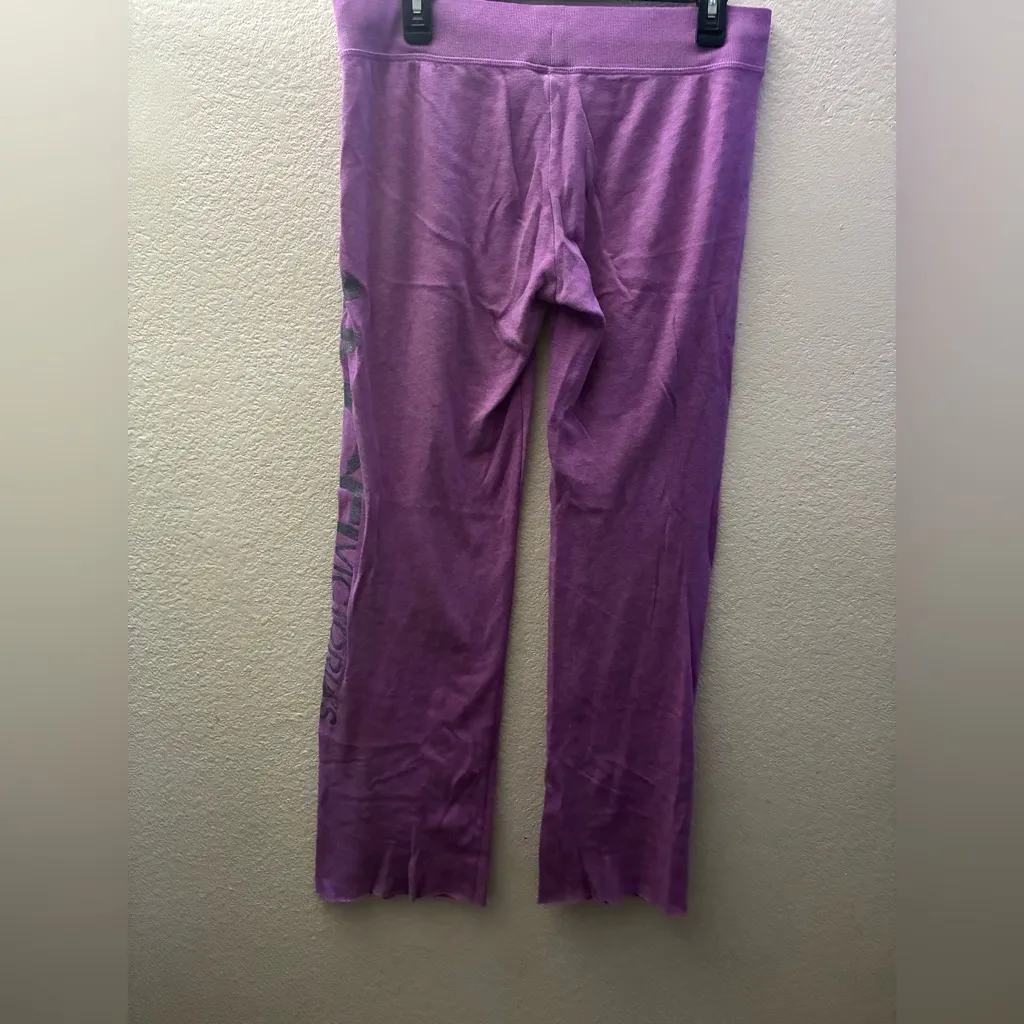 Victoria's Secret 2011 Supermodel Angel Straight Leg Purple Sweat Pant S - Image 3