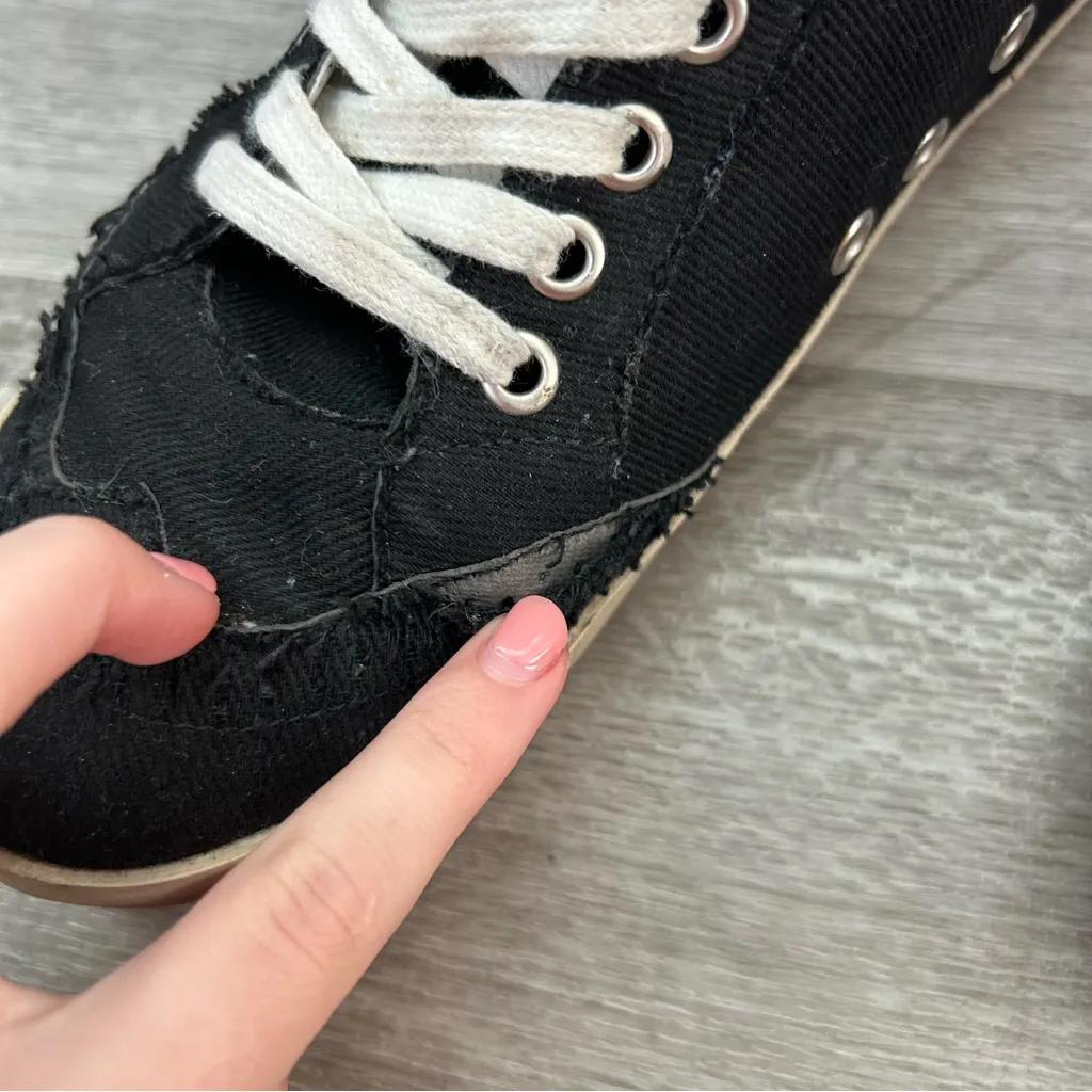 Golden Goose Mid Star Black High Top Skater Sneakers Streetwear Italian Size 37 - Image 11