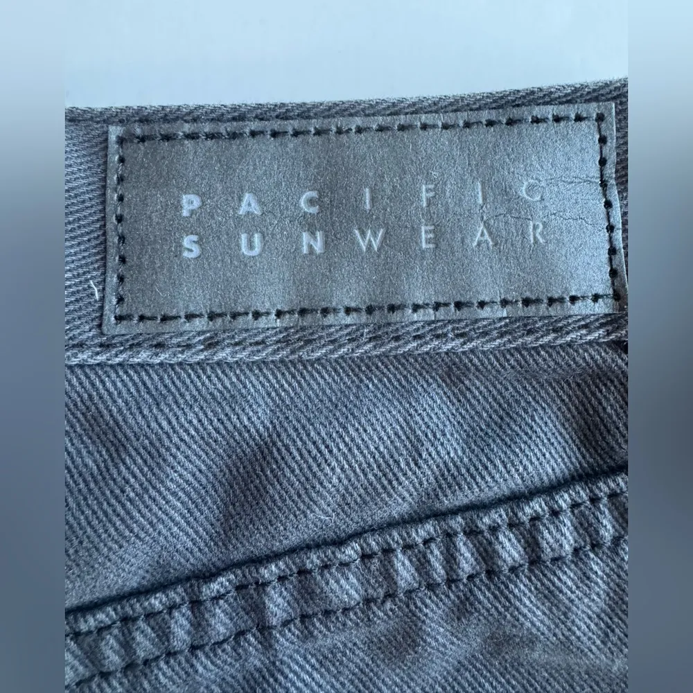 PacSun High Waist Festival Distressed Jean Shorts Faded Black Size 27 NWT - Image 14