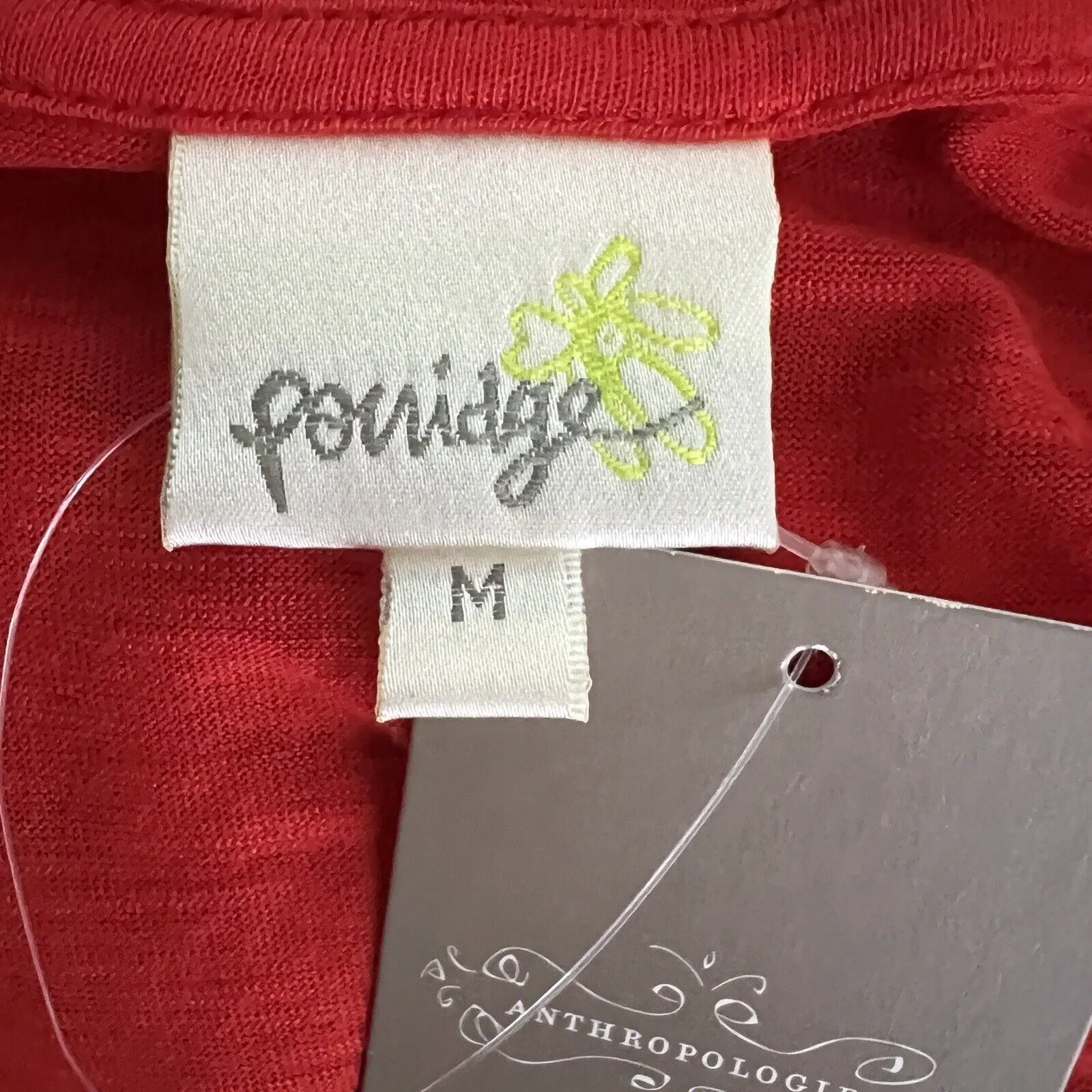 Anthropologie Porridge Shirt‎ Womens Medium Red Bandana Backstory Tee Casual - Image 6