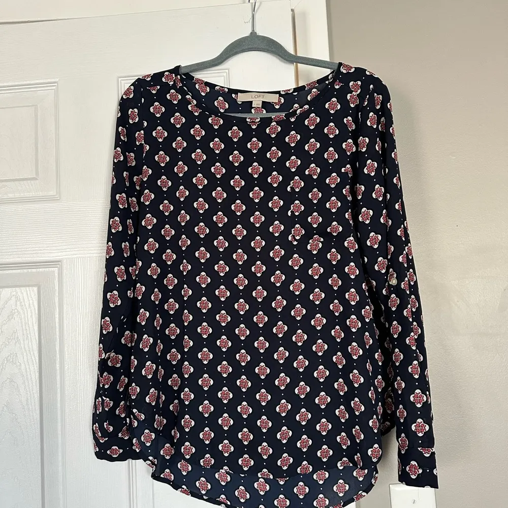 LOFT sheer blouse - Image 5