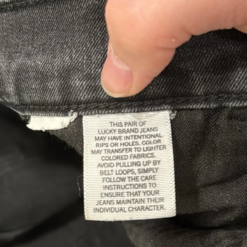 Lucky Brand Dark Wash Black Mid-Rise Brooklyn Skinny Jeans size 29 - Image 10