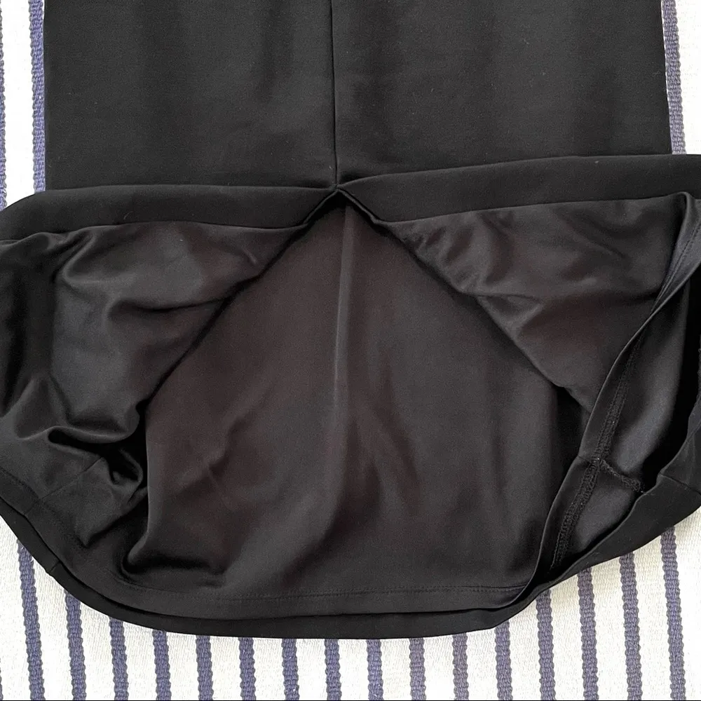 Black Front Lace Up Sleeveless Sheath Midi Dress Size 8 - Image 11