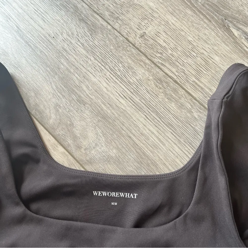 WeWoreWhat Charcoal Gray Sports Bra - Image 3