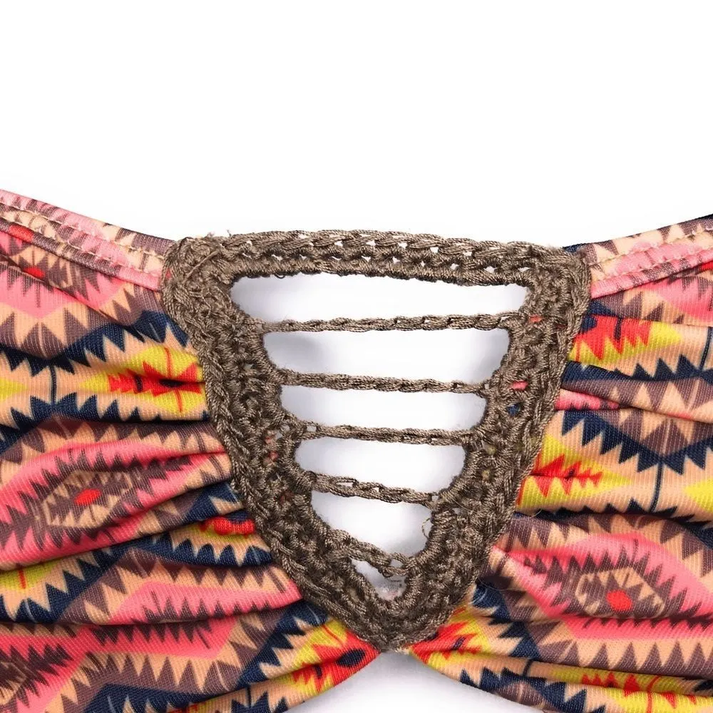 Acacia Bandeau‎ Bikini Top Pink - Image 2