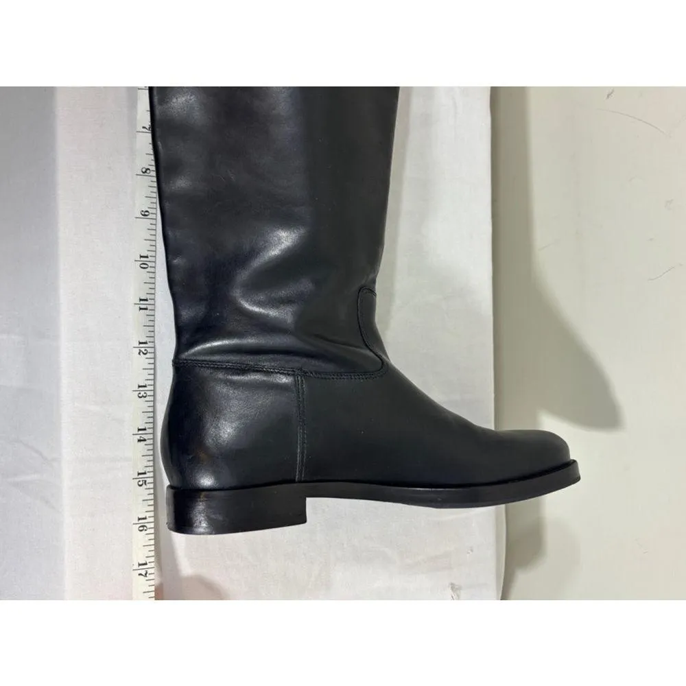 Women's Lauren Ralph Lauren Riding Boots Size 6B Black Leather - Image 10