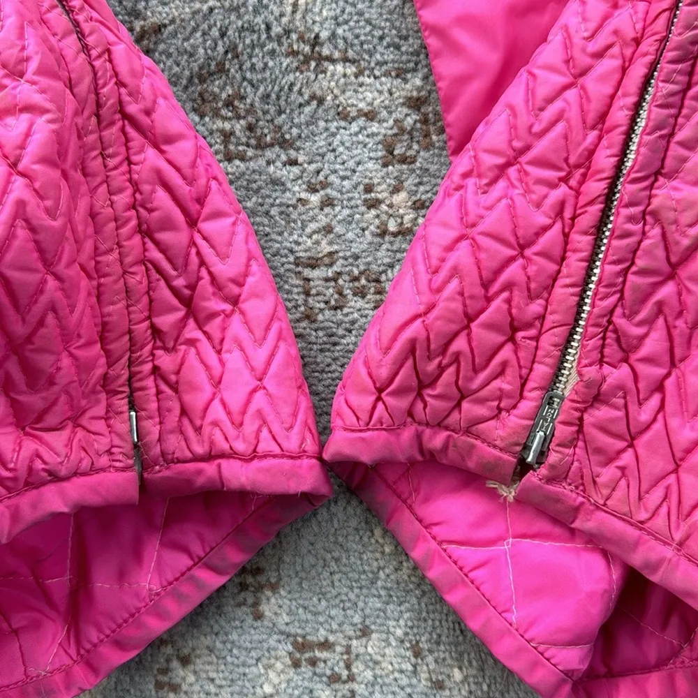 Vintage Aspen Ski Wear Two Piece Snow Ski Suit Hot Pink Medium - Image 12