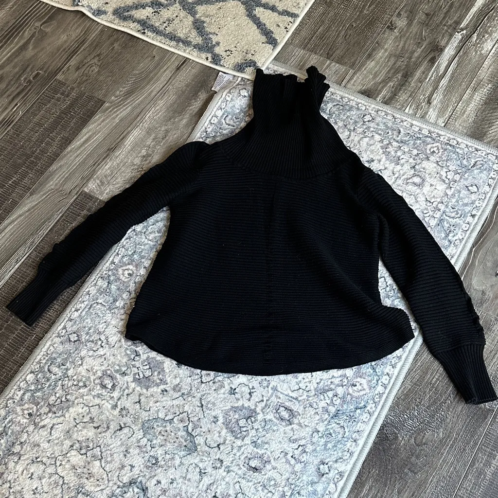 Cyrus Black Cowl Neck Sweater - Image 3