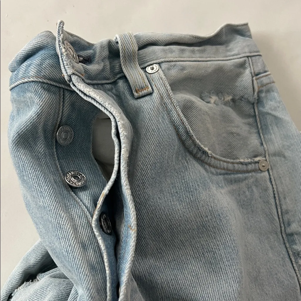 Citizens of Humanity Tessa High Rise Culotte Wide Leg Jeans in Glacier Size 27 - Image 10