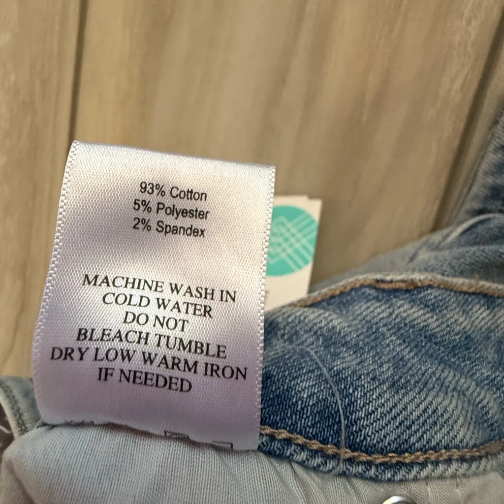 JUST USA Nyomi Mid Rise Slim Bootcut Jean Blue Size 6P NWT STITCH FIX - Image 9