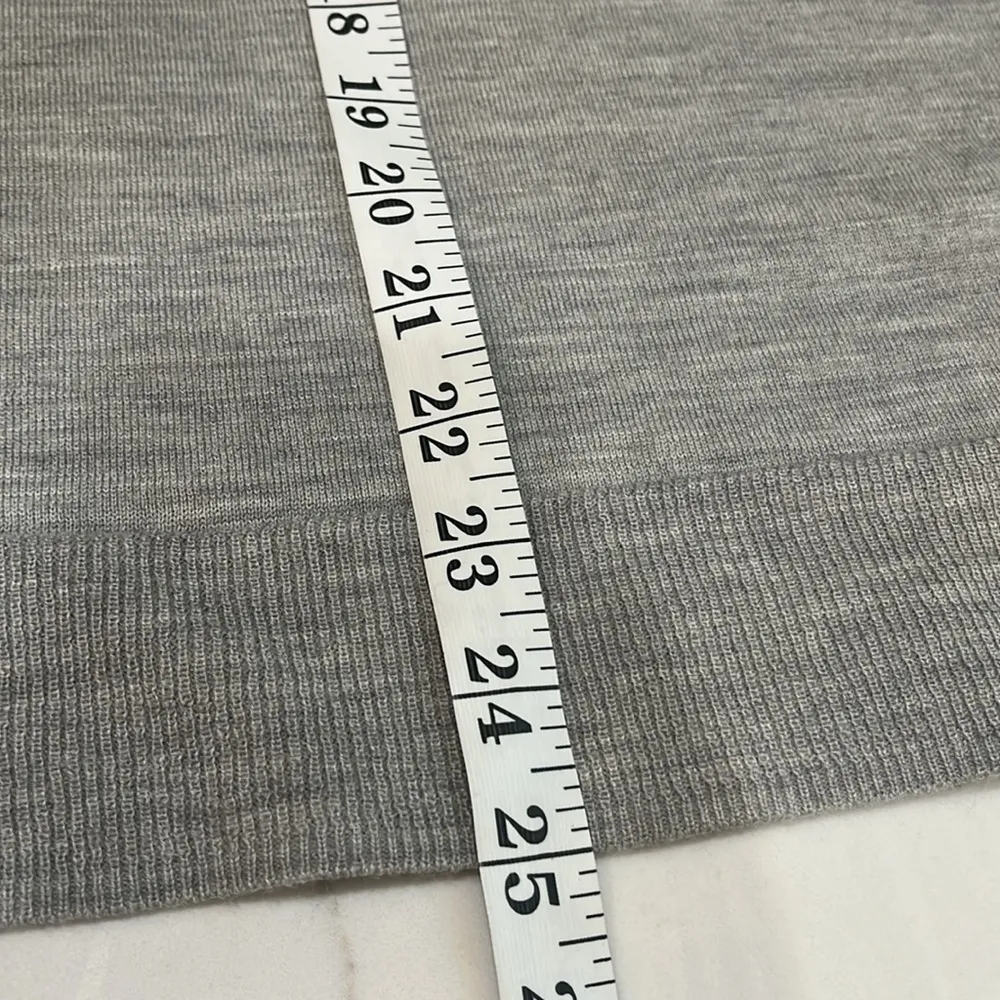 J. Crew gray V-neck long sleeve sweater. - Image 4