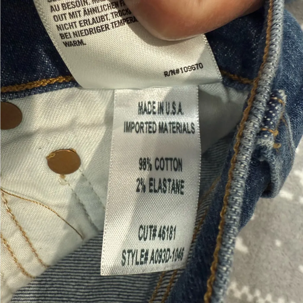 AGOLDE Nico High Rise Slim Fit Jeans‎ in Vox Wash Blue Size 25 - Image 8