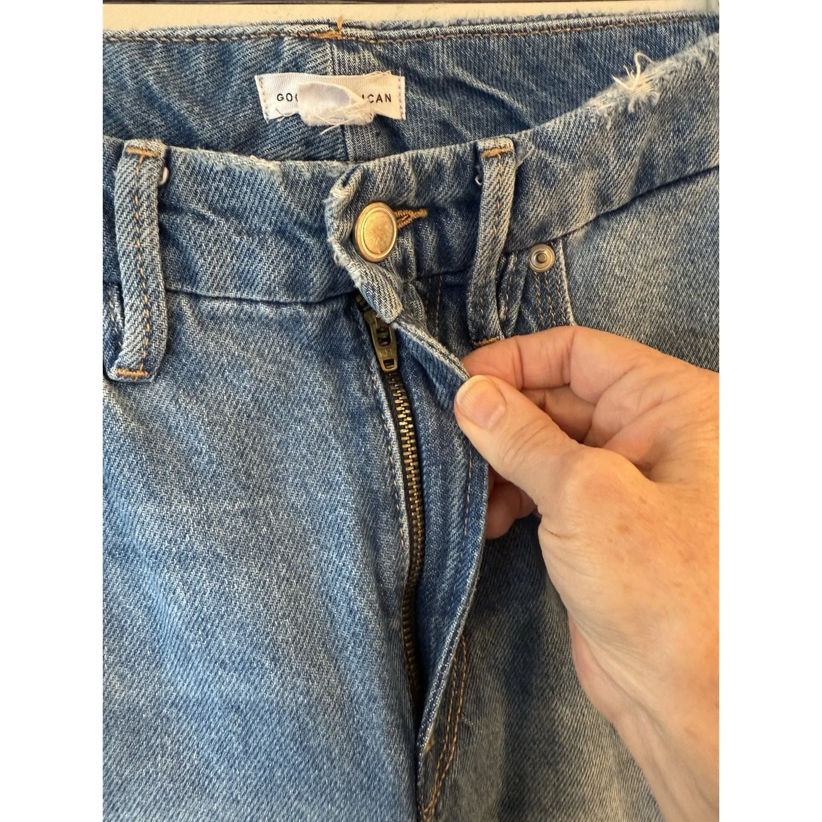Good American Jeans Good 90’s Loose Distress Size: 4/27 Original $160 Streetwear - Image 5