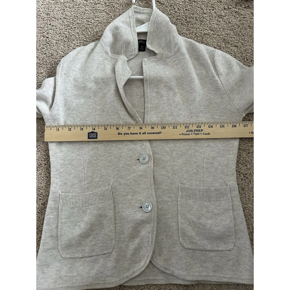 J. Crew Merino Wool Blend Collared Button Up Sweater/Cardigan Size XS Career - Image 5