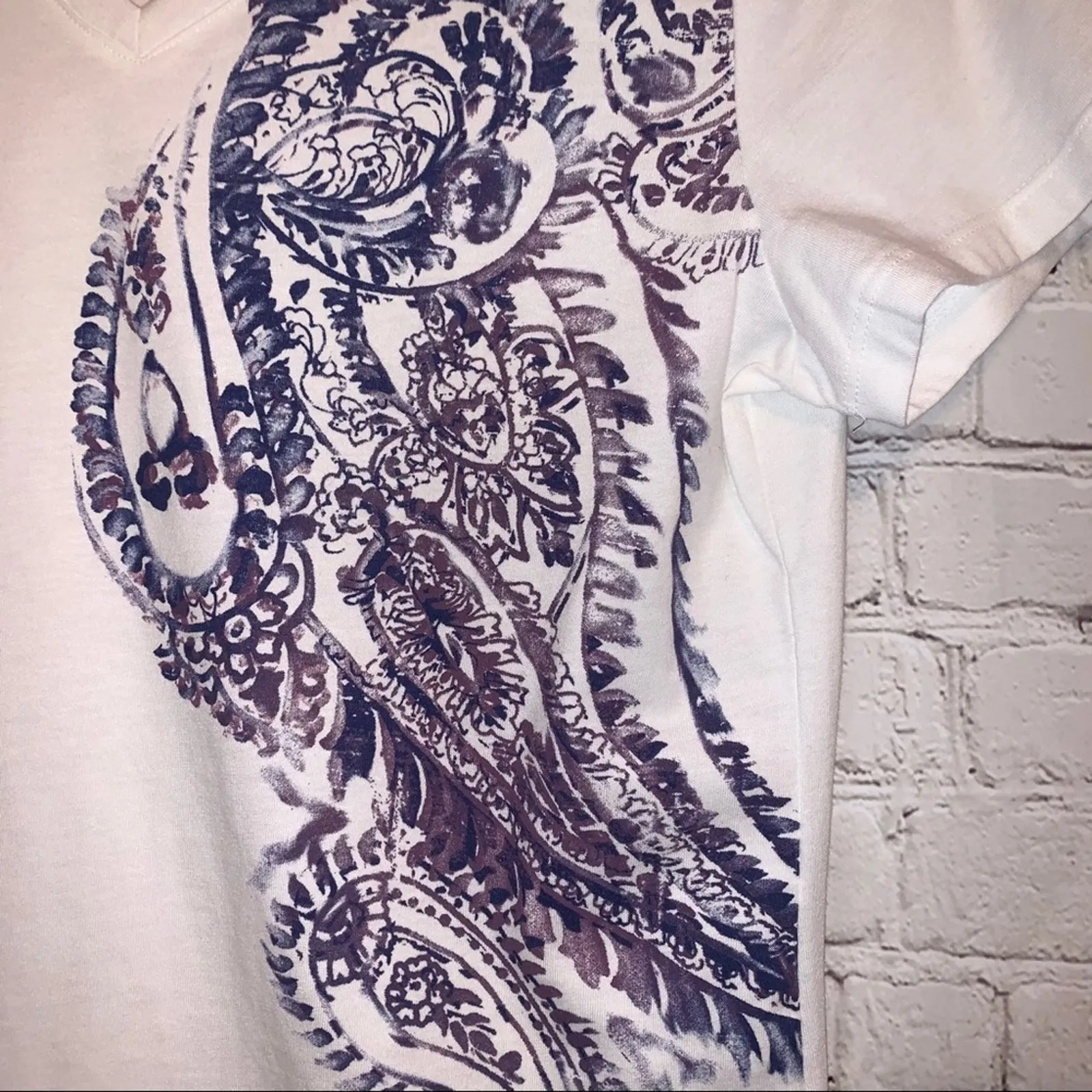 Sonoma NWT  White V Neck Short Sleeve Tee Shirt - Image 2