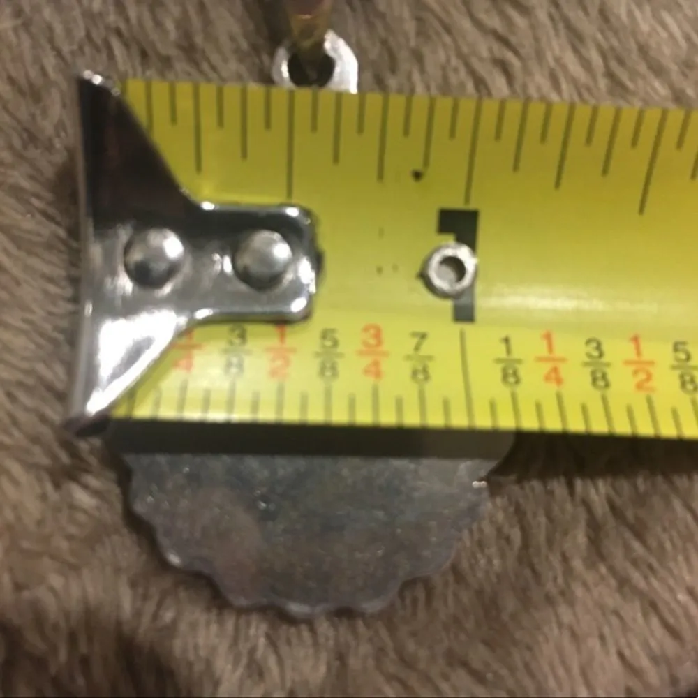 TAXCO Blue Cats Eye Sterling Silver Necklace - Image 7