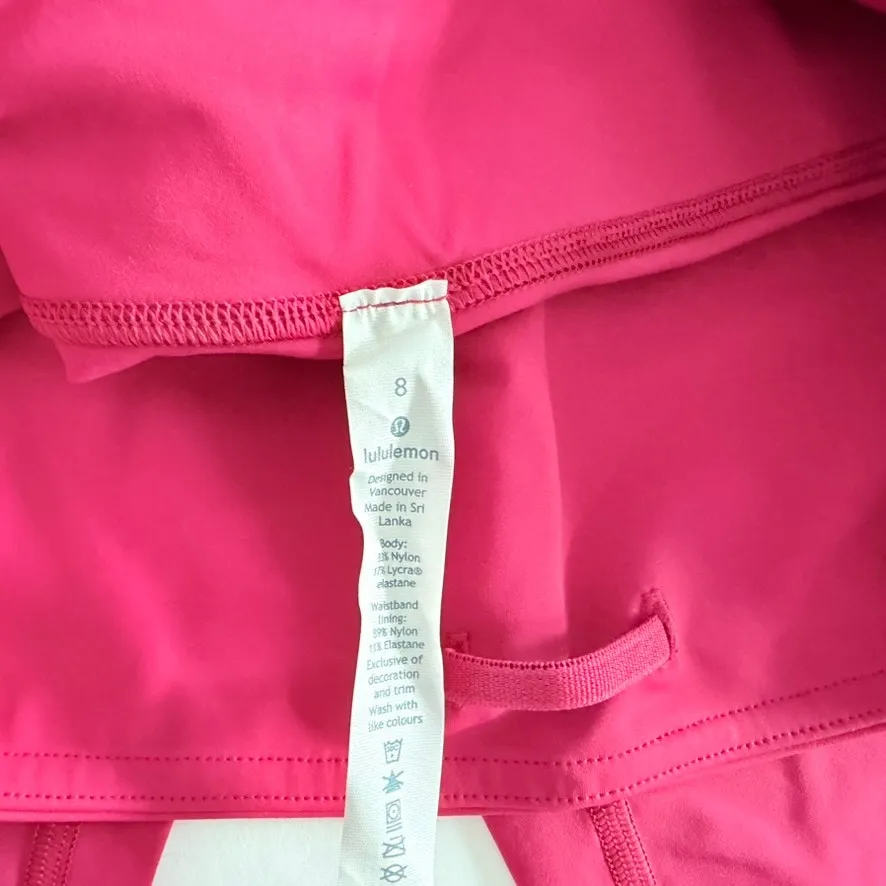 Fast & Free 7/8 Legging Size 8 Ruby Red Magenta Pink Nulux High Rise Run Gym - Image 6