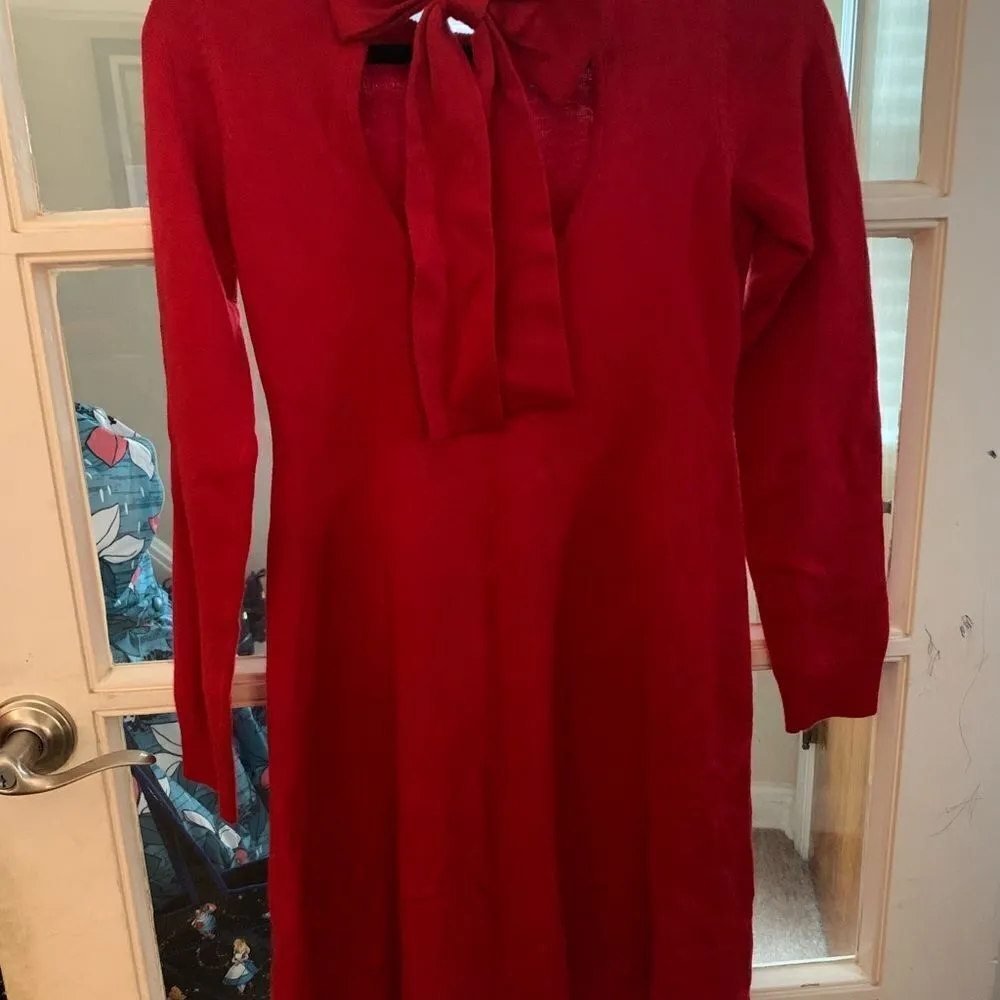 Red Vince Camuto sweater dress size XS - Image 3