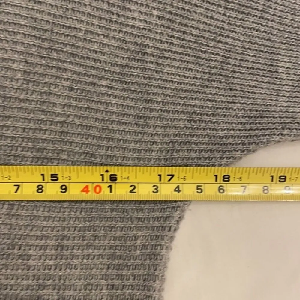 Joan Vass Soft Gray Knit Cashmere Blend Pullover Sweater Womens Size Small - Image 5