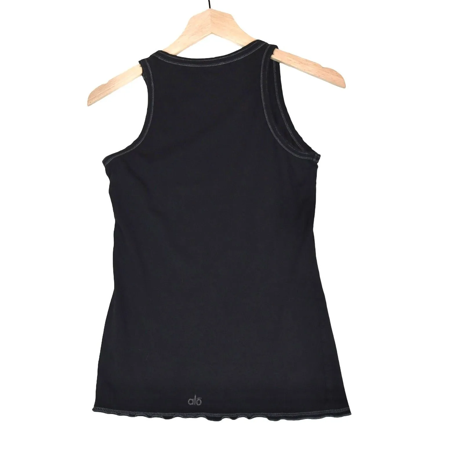 ALO Yoga Classic Black Tank Top - Image 2