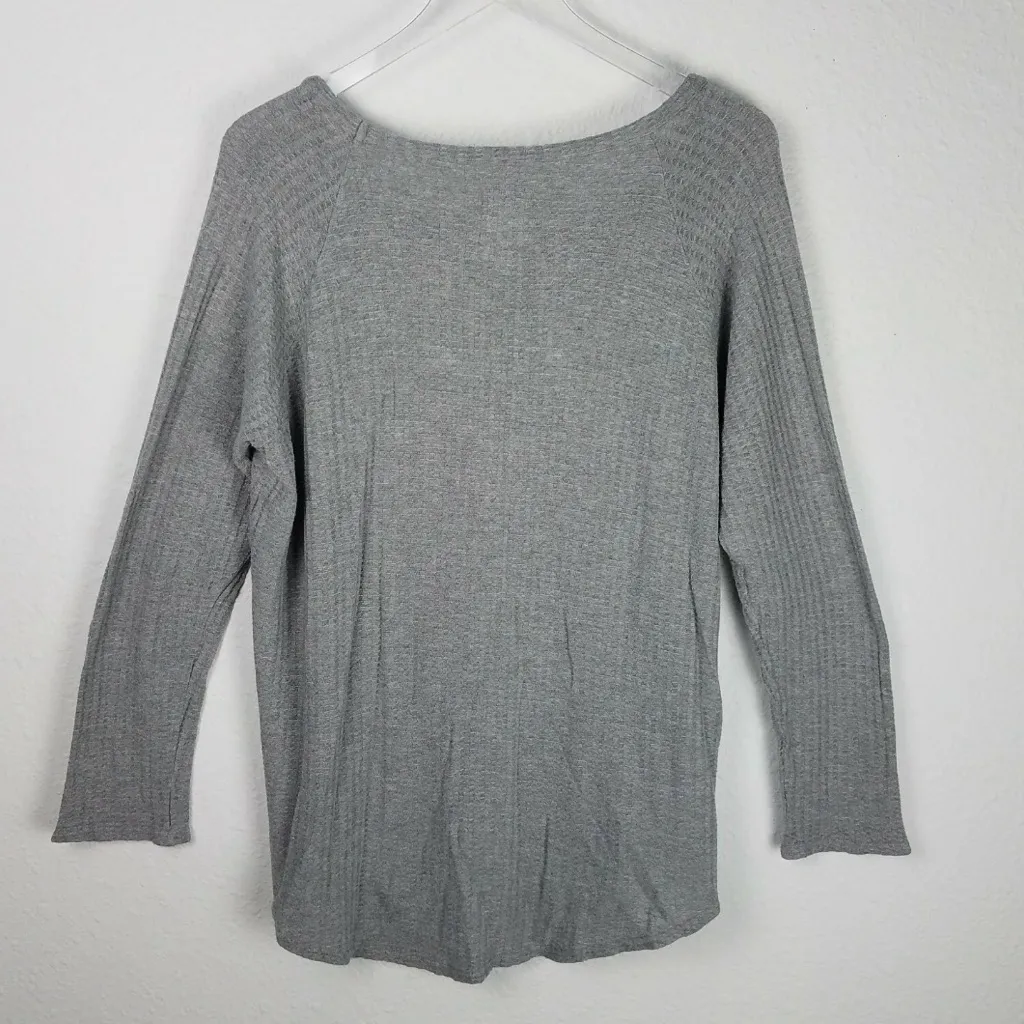 Chaser Crewneck Waffle Knit Long Sleeve Thermal Top Size XXL - Image 2