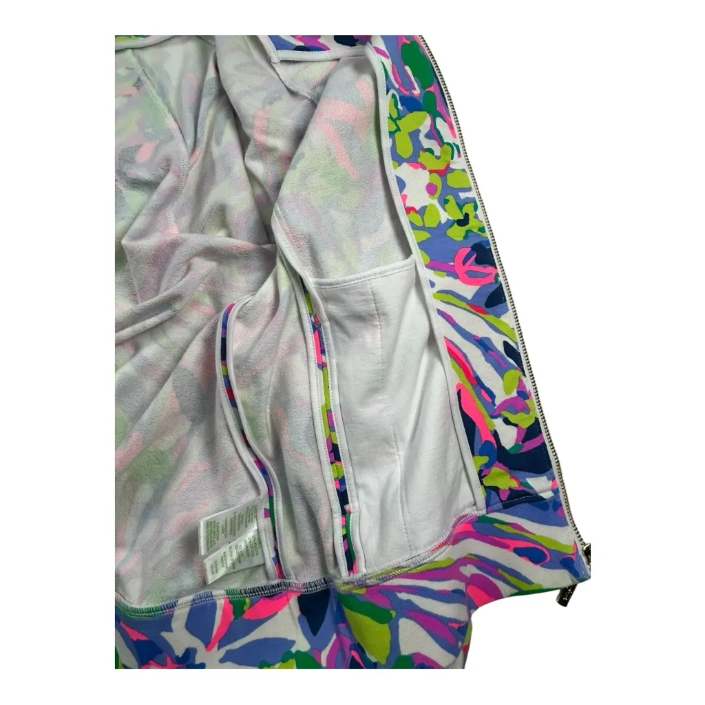 Lilly Pulitzer 🌸 Joleen Bomber
Zip Jacket Vibrant Multicolor Women's Size S - Image 5