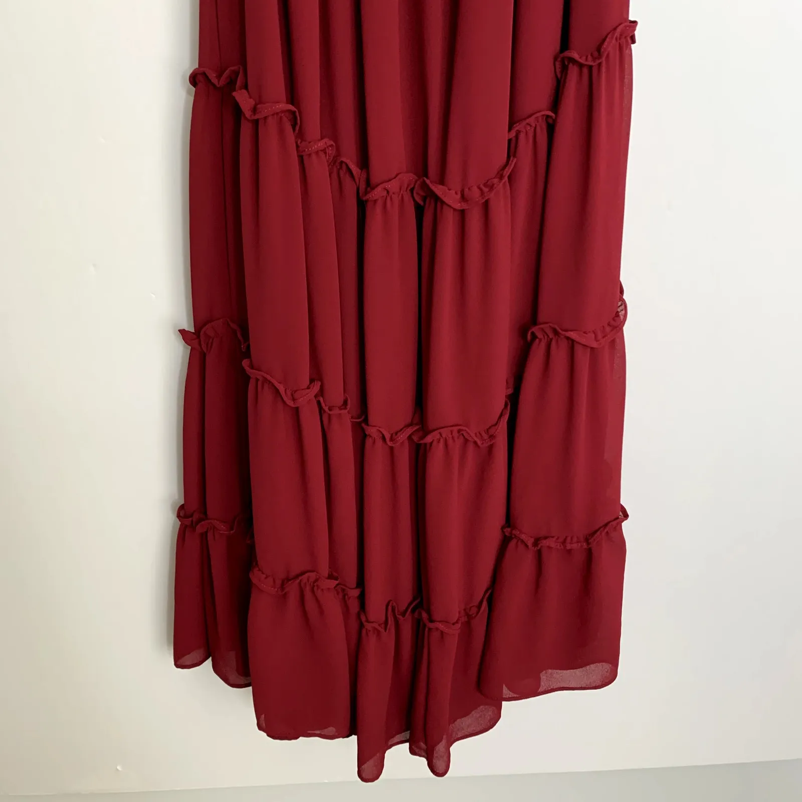 Misa Los Angeles X REVOLVE Micaela Dress Burgundy Womens Medium - Image 5