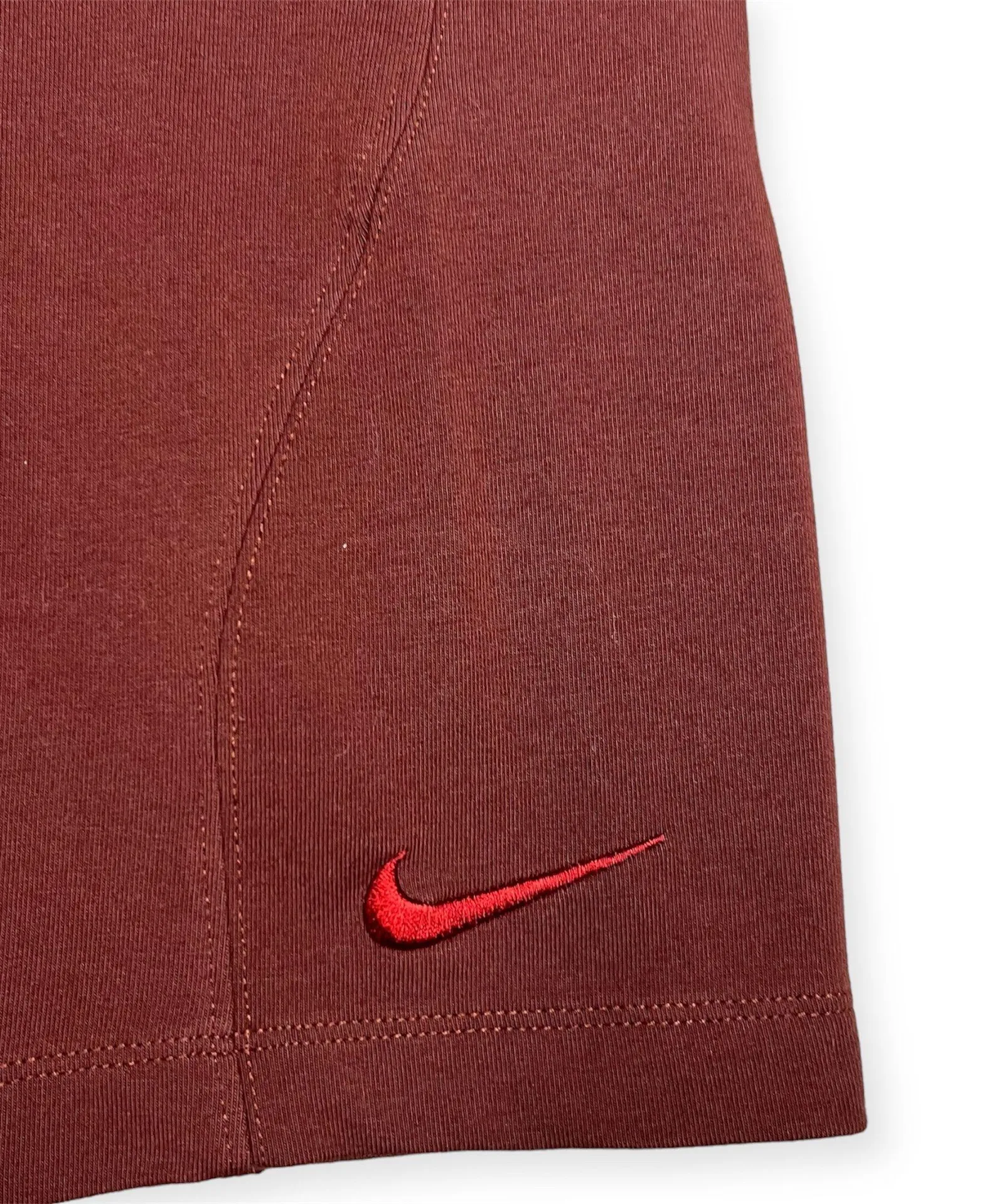 Nike Brown Athletic Biker Gym Athleisure Shorts With Side Pockets - Image 4